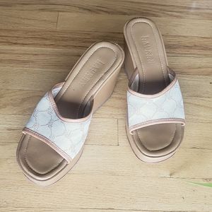 Lauren Platform Wedge Mules